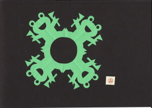 かえるの旗振り Frogs & Flags